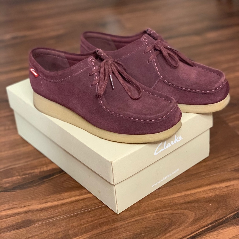 Burgundy Clarks